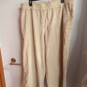 Toad&Co On Deck Taj Hemp Wide Leg Pant XL NWT